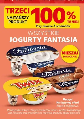 Jogurt Fantasia z kulkami w czekoladzie promocja w Kaufland