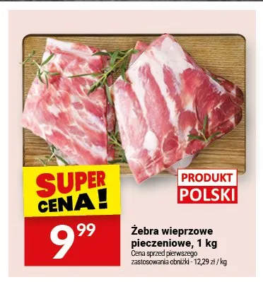 Żebra wieprzowe pieczeniowe promocja w Twój Market