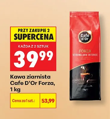 Kawa ziarnista Cafe D'Or Forza promocja w Biedronka