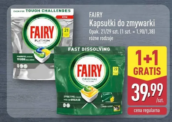 Kapsułki do zmywarki różne rodzaje promocja w Aldi