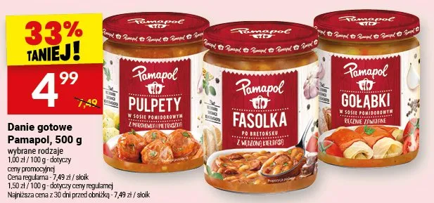 Danie gotowe pulpety, fasolka, gołąbki promocja w Twój Market