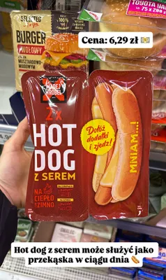 Hot dog z serem 2x promocja w Dino