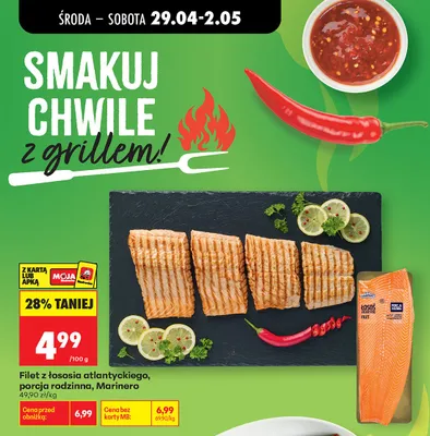 Filet z łososia atlantyckiego porcja rodzinna Marinero promocja w Biedronka