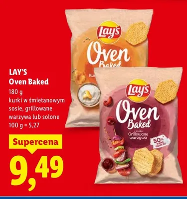Chipsy Oven baked grillowane warzywa  promocja w Lidl