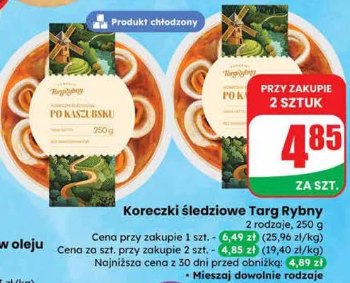 Koreczki śledziowe Targ Rybny promocja w Dino