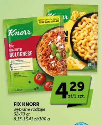 Fix Knorr Spaghetti Bolognese promocja w Euro Sklep