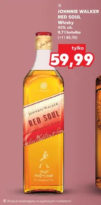 Whisky Johnnie Walker Red Soul promocja w Kaufland