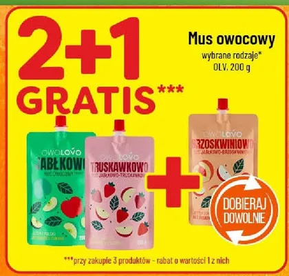 Mus owocowy promocja w POLOmarket