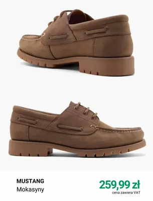 Mokasyny Mustang promocja w Deichmann