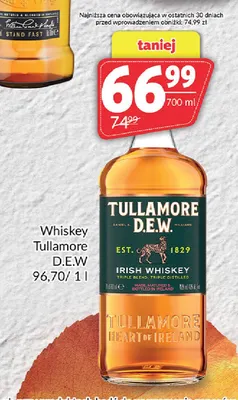 Whiskey Tullamore D.E.W. promocja w Prim Market