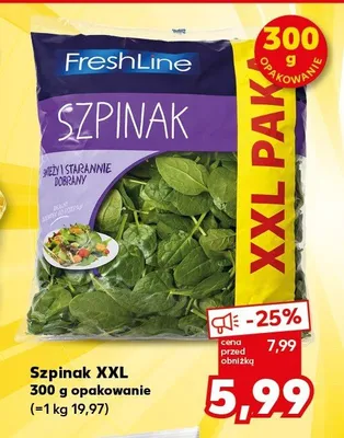 Szpinak XXL promocja w Kaufland