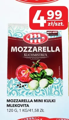 Mozzarella mini kulki Mlekovita promocja w Top Market