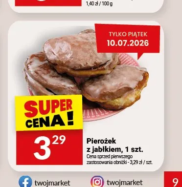 Pierożek z jabłkiem Białecki promocja w Twój Market
