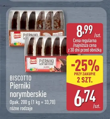 Pierniki norymberskie Biscotto promocja w Aldi