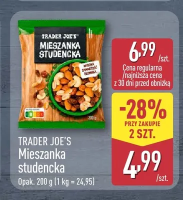 Mieszanka studencka Trader Joe's promocja w Aldi