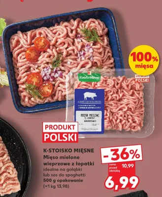 Mięso mielone wieprzowe z łopatki promocja w Kaufland