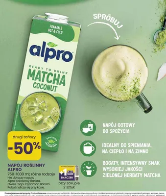 Napój roślinny Alpro promocja w Stokrotka