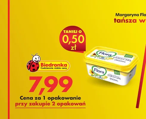 Margaryna Flora Original promocja w Biedronka