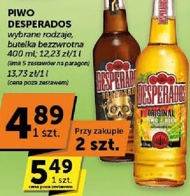 Piwo wybrane rodzaje, butelka bezzwrotna promocja w ABC