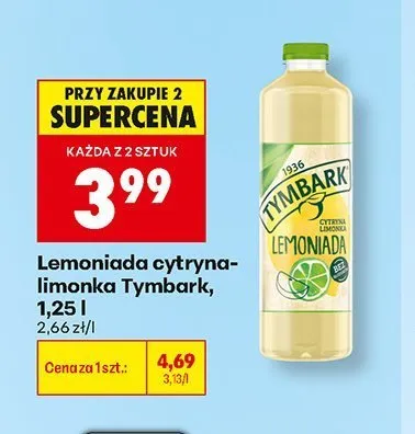 Lemoniada cytryna-limonka Tymbark promocja w Biedronka