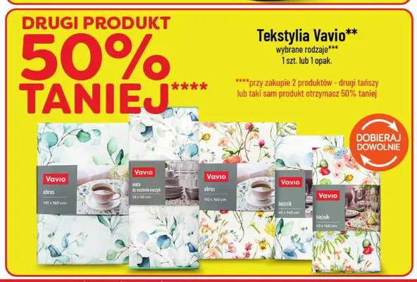 Tekstylia Vavio promocja w POLOmarket