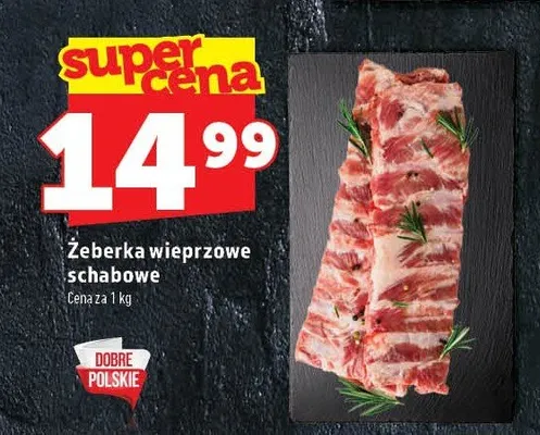 Żeberka wieprzowe schabowe promocja w TOPAZ