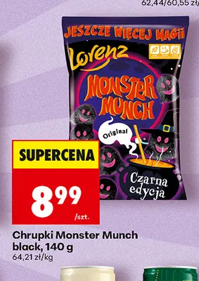Chrupki Monster Munch black Lorenz promocja w Biedronka
