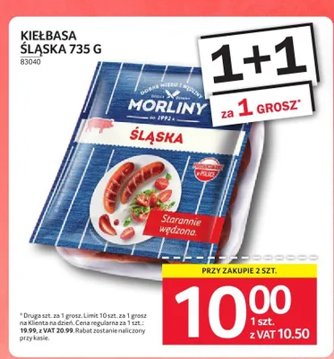 Kiełbasa Śląska Morliny promocja w Selgros