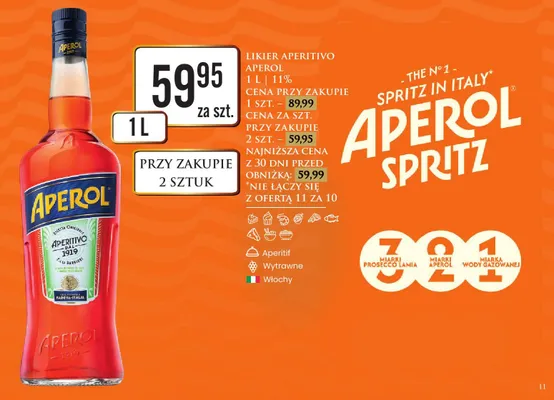 Likier aperitivo promocja w Dino