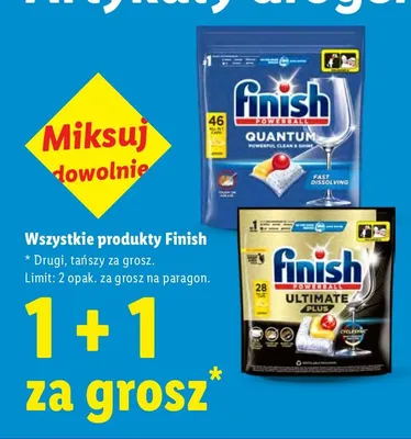 Kapsułki do zmywarki Finish Quantum promocja w Lidl