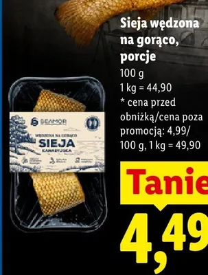 Sieja wędzona na gorąco promocja w Lidl