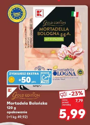 Mortadela Bolońska Gold Edition promocja w Kaufland