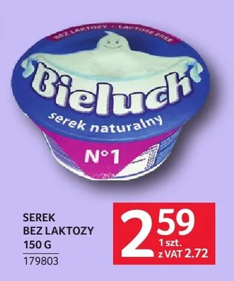 Serek bez laktozy Bieluch promocja w Selgros