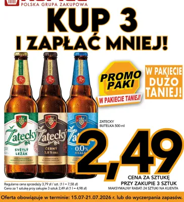 Piwo bezalkoholowe Žatecký Nealko promocja w Kupiec