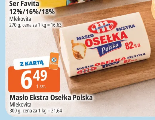Masło Ekstra Osełka Polska Mlekovita promocja w Leclerc