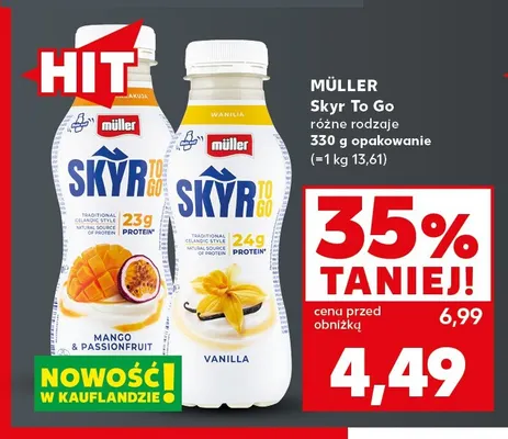 Skyr To Go waniliowy Müller promocja w Kaufland