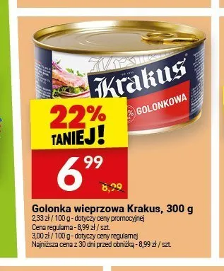 Golonka wieprzowa Krakus promocja w Twój Market