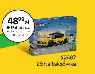 Klocki LEGO 60487 Żółta taksówka promocja w Empik