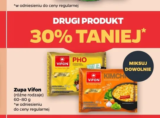 Zupa błyskawiczna Kimchi Vifon promocja w Netto