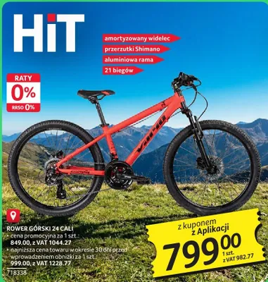 Rower górski 24 cali promocja w Selgros