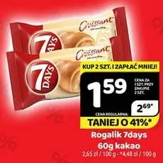 Rogalik 7days kakao promocja w Delfin