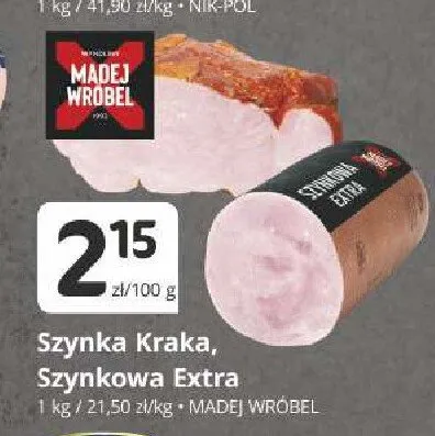 Szynka Kraka Madej Wróbel promocja w Marketvita