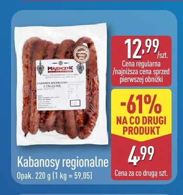 Kabanosy regionalne Majerczyk promocja w Aldi