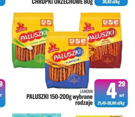 Paluszki Lajkonik promocja w Tomi Markt