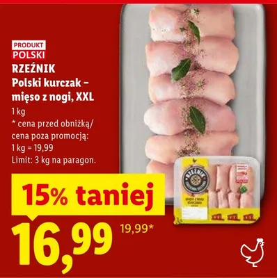 Kurczak mięso z nogi XXL promocja w Lidl