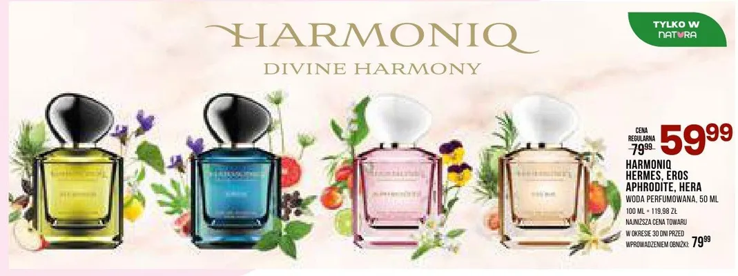 Perfumy hermes, eros, aphrodite, hera woda perfumowana promocja w Drogerie Natura
