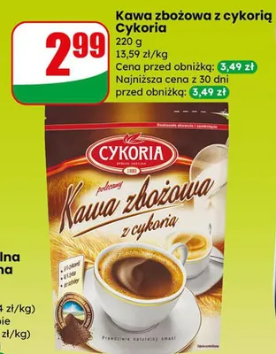 Kawa zbożowa z cykorią promocja w Dino