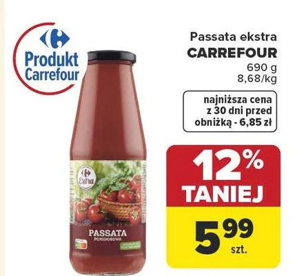 Passata ekstra promocja w Carrefour