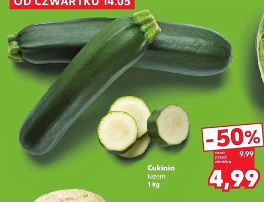 Cukinia luzem promocja w Kaufland
