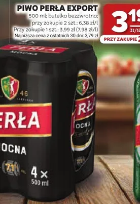 Piwo Perła Export promocja w Stokrotka